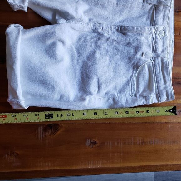 JOE'S Jeans High Rise Skinny Cut Off White Jean Shorts Size 25 - Picture 11 of 12